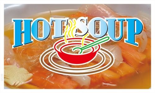 Bb125 hot soup restaurant banner sign for sale