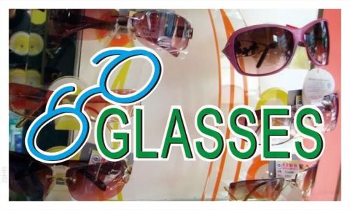 Bb402 glasses shop store banner sign for sale