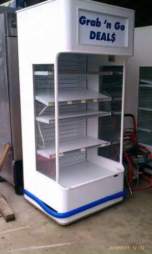 Used year 2010 grab and go reach in display self contained tested cooler 36&#034; for sale