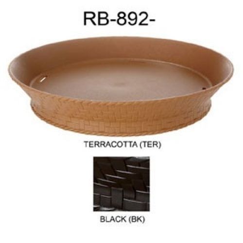 GET Enterprise RB-894-BK Black 7.27&#034; Round Basket w/base