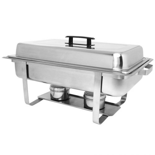 Full size winco stainless steel 8qt chafing dish for sale