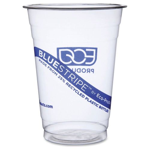 Eco-products Bluestripe Cold Cups - 16 Oz - 50/pack - Plastic - Clear (epcr16pk)