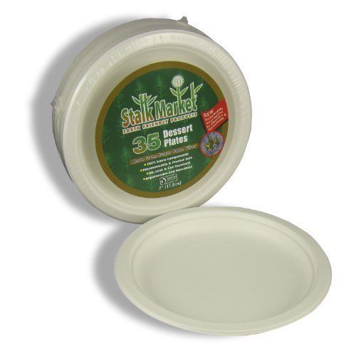 Asean p011r compostable tableware, 7&#034; plate, white, 420/carton for sale