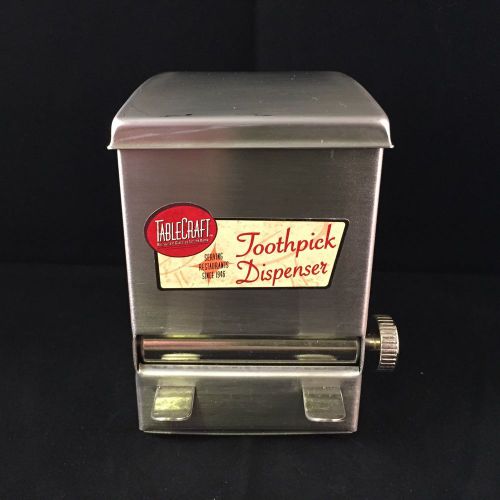 Tablecraft Products Retro Stainless Steel Toothpick Dispenser