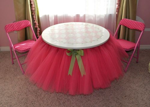 Tutu Tulle 12ft Table Skirt