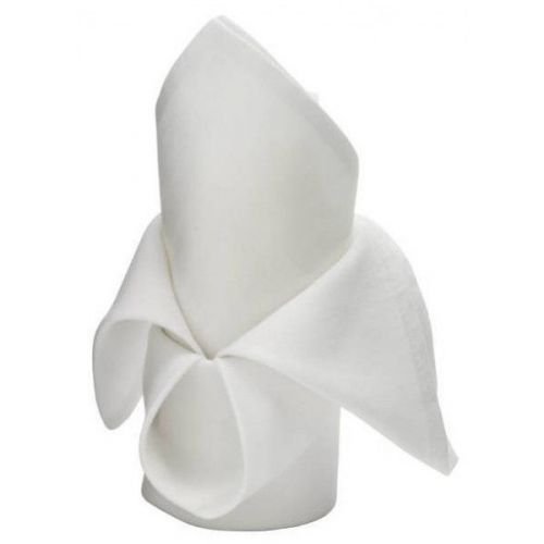 36  WHITE RESTAURANT WEDDING CATERING DINNER CLOTH LINEN NAPKINS 20X20