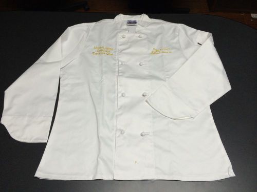 Chef&#039;s jacket coat, with morrison healthcare logo, large, new, cook uniform for sale