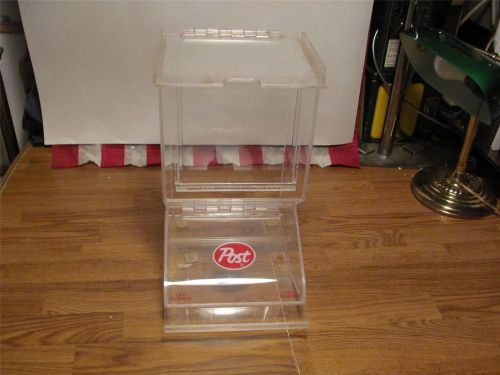 COMMERCIAL POST CEREAL DISPENSER -CANDY-NUTS OR?-VERY GOOD USED CONDITION