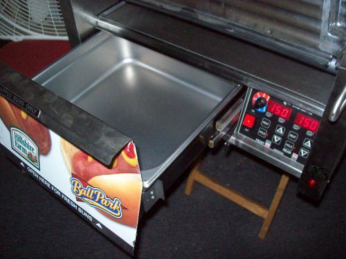 Star - Grill-Max Pro Electronic 50 Hot Dog Roller Grill w/ Bun Drawer with Guard