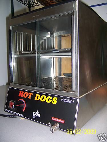 New star combination hot dog steamer and bun warmer for sale