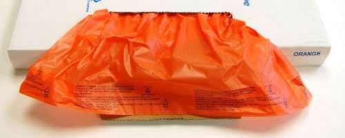 2case 2000 orange plastic merchandise shopping bags 8.5x11 disp suffocation warn for sale