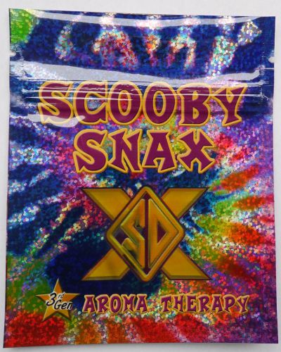 50* scooy snax 3rd EMPTY Mylar ziplock bags (good for crafts incense jewelry)
