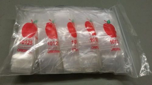 Bag 10125 Apple 1000 Mini Ziplock Bags Baggies Tiny Plastic Jewlery Coin Dime