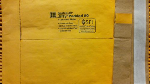 JIFFY 6 X 10 SIZE #0 SELF-SEAL PADDED MAILER X 50 PIECES