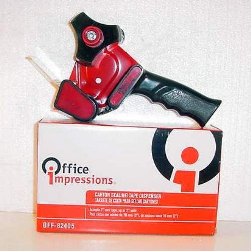 Office impressions, handheld packing tape dispenser, holds tape 2&#034; wide x 110 yd for sale