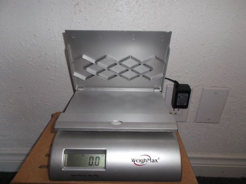 Weighmax 2822-75LB postal shipping scale, AC Adapter Included.
