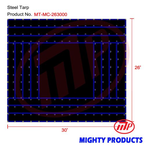 Flatbed Truck Tarp - Light Weight Machinery Tarp - 26x30 (MT-MC-LW2630)