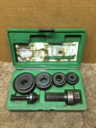 Greenlee 735BB BALL BEARNING KNOCKOUT PUNCH SET