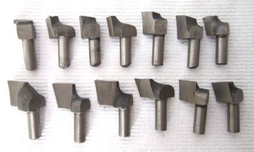 Lot 13 ok tool co&amp;apex metal sharpening bits/cutters for shaper/planer-machinist for sale