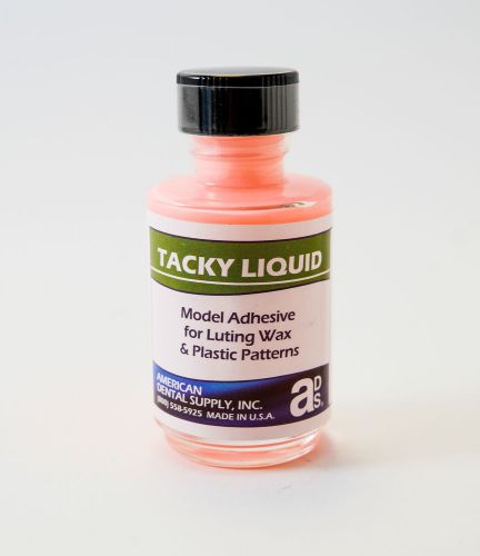 Dental Laboratory Tacky Liquid Model Adhesive for Luting Wax Kit 2 x 1oz Bottles