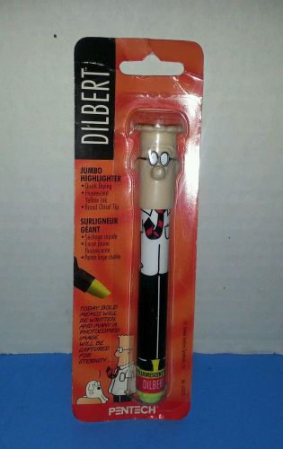 1997 Pentech Dilbert Jumbo Highlighter - Fluorescent Yellow Ink