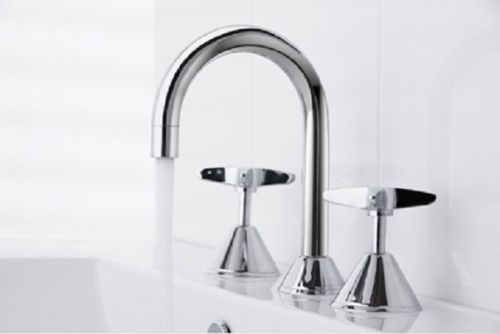 Linsol teresa bathroom 3 basin sink or vanity tap set - jumper valve for sale