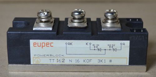 Used  TT162N16KOF 162 Amps / 1600 Volts Dual Thyristor Module Eupec