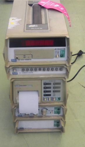 Fluke 2190A Digital Thermometer Y2001 Thermocouple Selector 2020A Printer Y2003