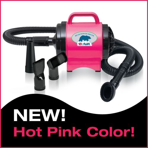 New! b-air bear power dryer bpd-1 dog grooming pet dryer hot pink color for sale