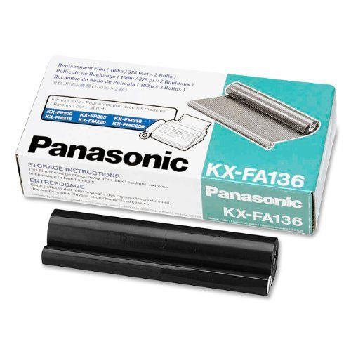 Panasonic KX-FA136 Transfer Film Ribbon Refills for KX-FABS (2-Pack)