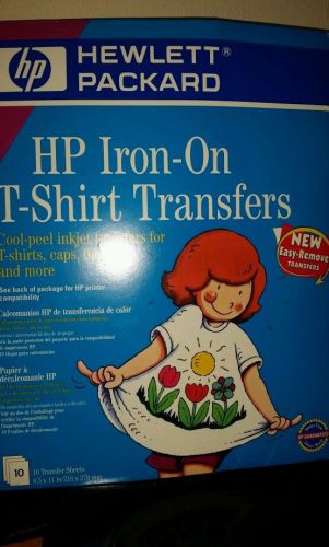 HP Iron-On T-Shirt Transfers 8.5x11in 9 sheets 10  pack
