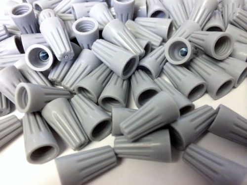 (100 pc) *new* gray grey screw-on wire connectors small barrel nut ul listed p1 for sale