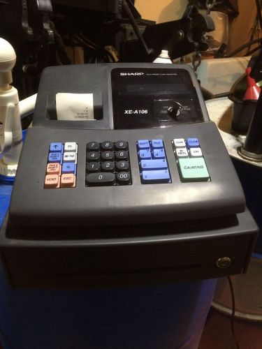 Sharp Electronic Cash Register XE-A106 with Paper