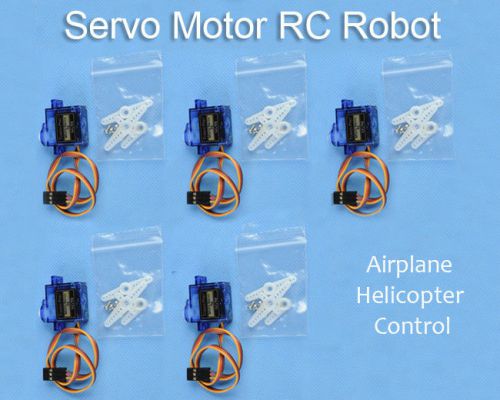 5pcs SG90 9G micro servo motor TowerPro RC Robot Airplane Helicopter control NEW