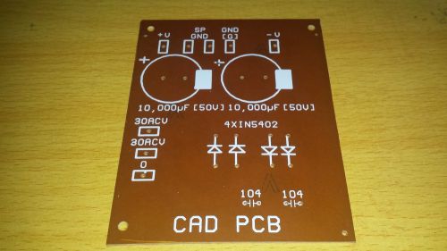 DIY PCB AC -DC Converter Circuit Board for Audio Amplifiers/ + &amp; - Voltage
