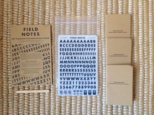 Field Notes - Dry Transfer Spring 2011 Limited Edition  - 3 Field Notes pr. pack
