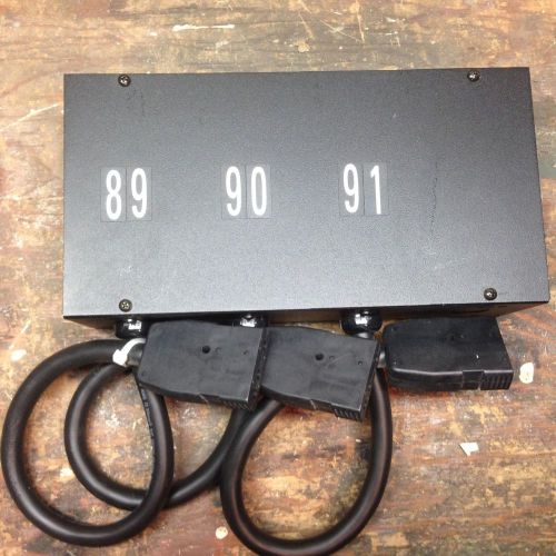 Two (2) etc 3-circuit pigtail stage pin outlet box, 18&#034; tails -- lot of two (2) for sale