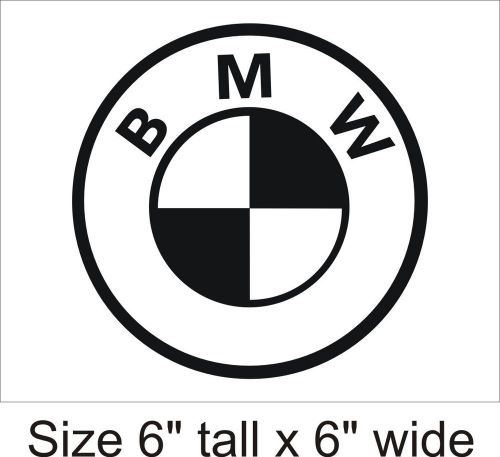 Car Logo BMW Vinyl Sticker Decal Car Truck Bumper Fine Art Cafe-1404