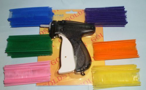 Clothing garment price label tagging tag tagger gun +3000 pin 1&#034; assorted color for sale