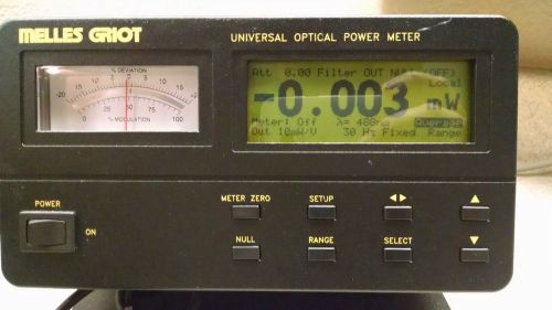 Melles Griot 13PDC001 Universal Optical Power Meter with detector