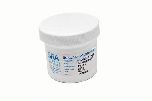 SRA SAC 305 Lead Free Solder Paste T5 - 250 Grams in a Jar