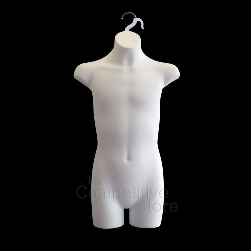 Teen Boy Dress Mannequin Form - Great For Sizes 10-12 - White Color