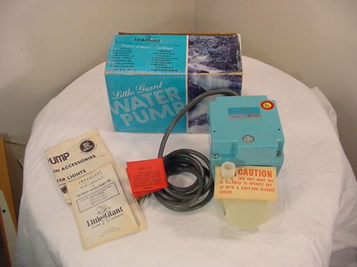 Little giant 3e-12n dual purpose water pump made in the usa for sale