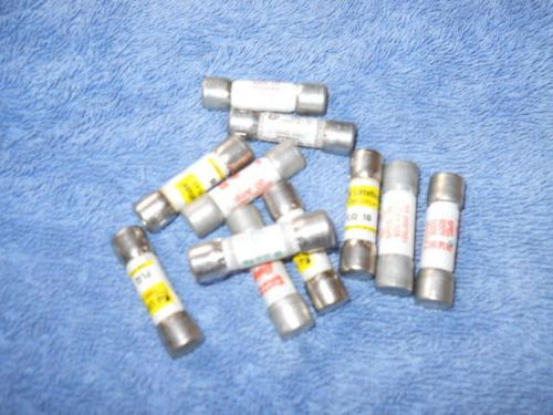 11) Asst Midget Size Fuses (13/32&#034; x 1-1/2?) Fast Acting &amp; Time Delay Fuses