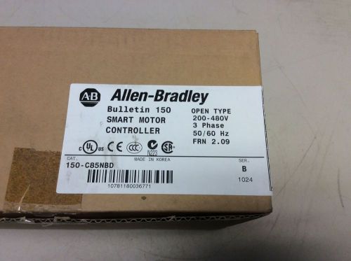 Allen Bradley 150-C85NBD SMC-3 Soft Start 85 Amp 60 HP 150C85NBD SMC 3 150