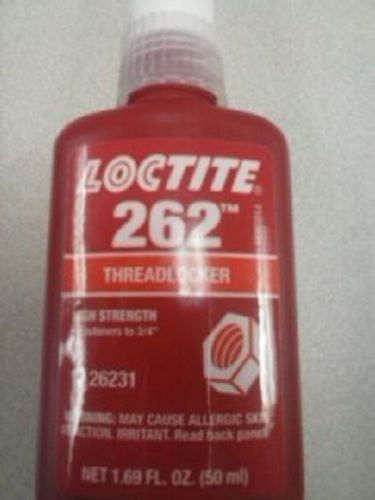 New 50 ml  (1.69)fl. oz. loctite 262 threadlocker for sale