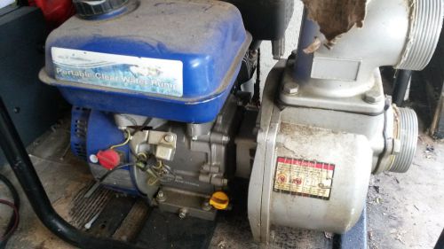 Good working pacific hydrostar 6.5 hp gas engine 3&#034; full trash pump 264 gpm for sale