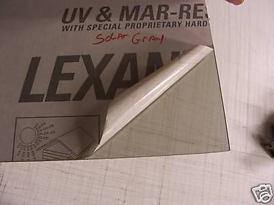 Mr10 lexan solar gray polycarbonate 1/8&#034; x 24 x 3.75 for sale