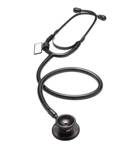 Mdf dual head lightweight stethoscope, all black, new, free shipping for sale
