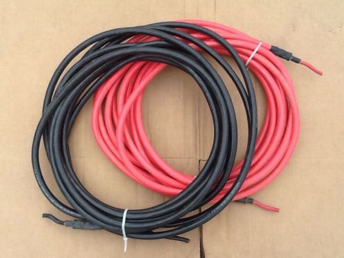 1/0 AWG Copper Battery Cable Black &amp; Red Pair 34&#039;